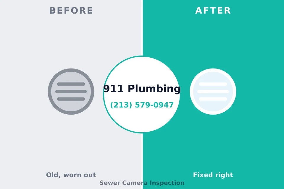 Before and after: plumbing repair Noble, OK